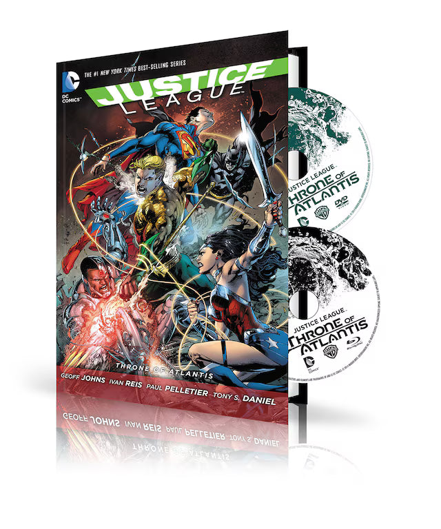 Justice League: Throne of Atlantis Book and DVD/Blu-Ray Set