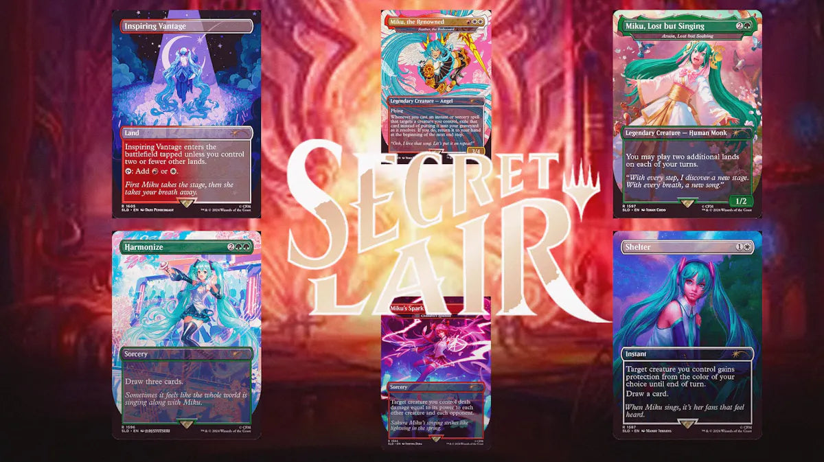 Secret Lair x Hatsune Miku: Sakura Superstar – Dungeon Comics & Cards Secret Lair x Hatsune Miku: Sakura Superstar – Dungeon Comics & Cards
