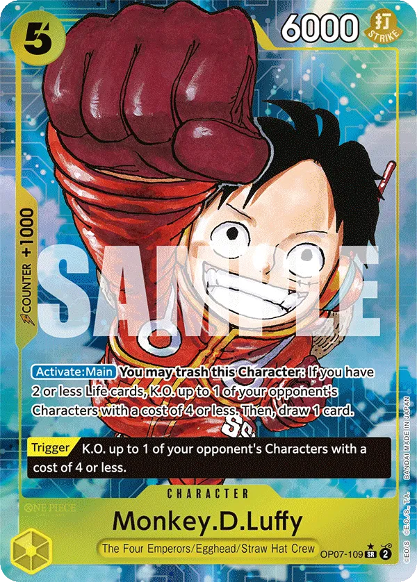 Monkey.D.Luffy (109) (Parallel) [500 Years in the Future] OP07-109