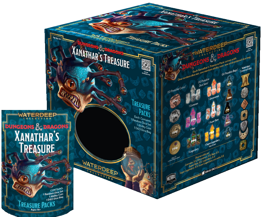 DND XANATHAR'S DICE TREASURE PACKS