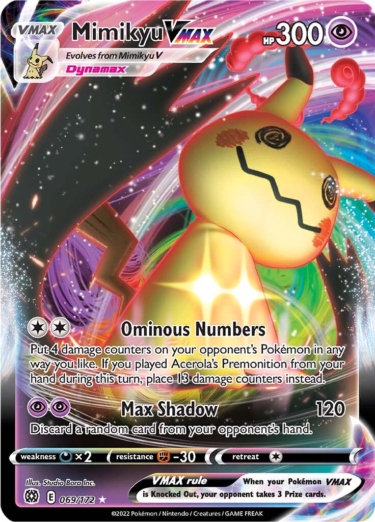 Mimikyu VMAX (069/172) [Sword & Shield: Brilliant Stars] – Dungeon