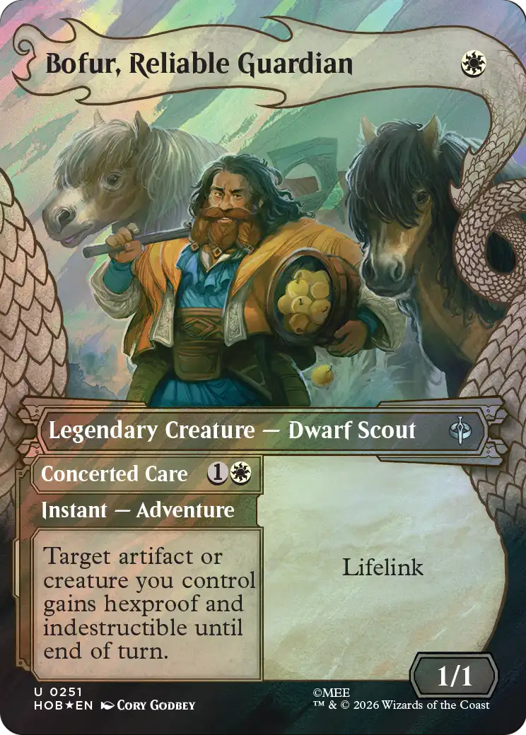 Bofur, Reliable Guardian (Showcase) (Surge Foil) [The Hobbit]