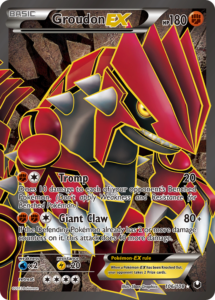 Groudon EX (106/108) [Black & White: Dark Explorers] – Dungeon
