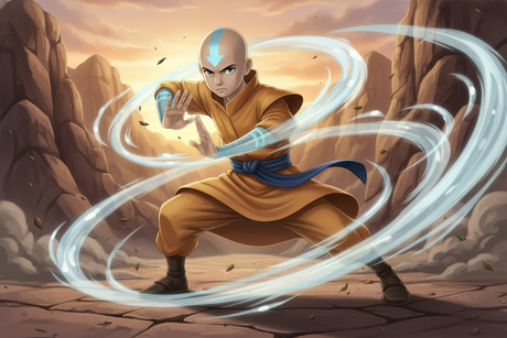 avatar ang fighting pose