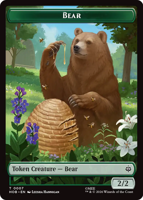 Stone Boulder // Bear Double-Sided Token [The Hobbit Tokens]