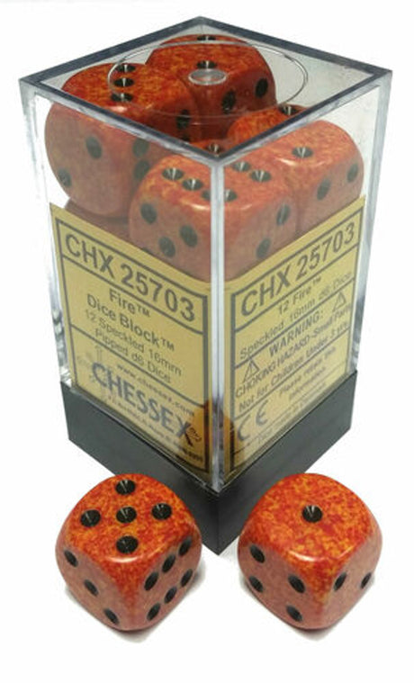 Chessex Dice: Set of 12 16mm d6