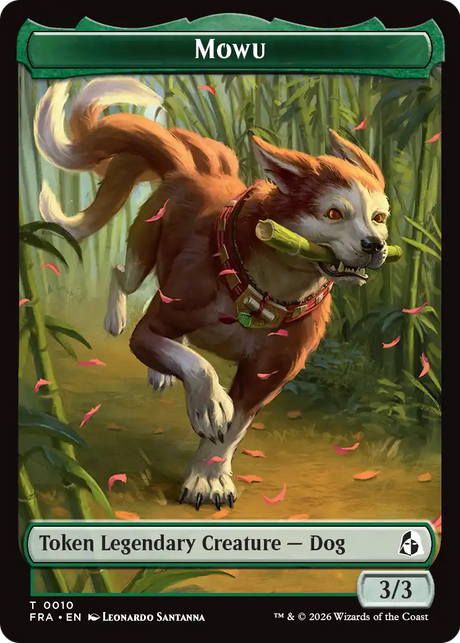 Ajani's Pridemate // Mowu Double-Sided Token [Reality Fracture Tokens]
