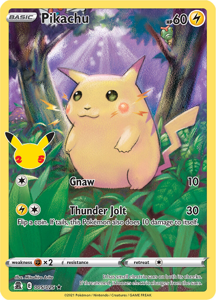 Pikachu (005/025) [Celebrations: 25th Anniversary] – Dungeon