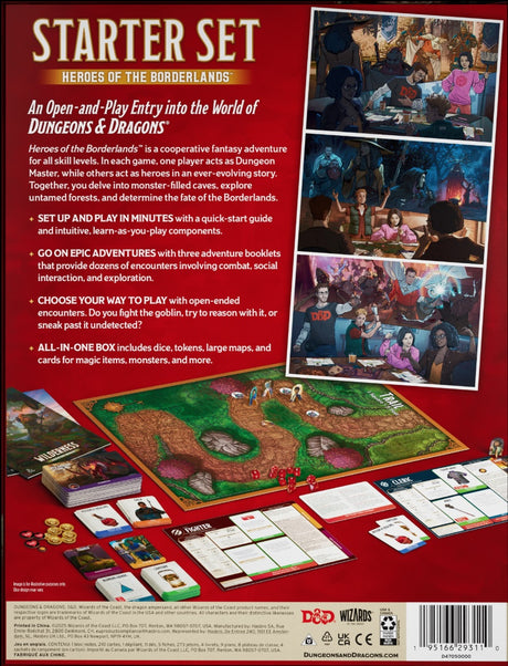 Dungeon & Dragons: RPG STARTER SET HEROES OF THE BORDERLANDS
