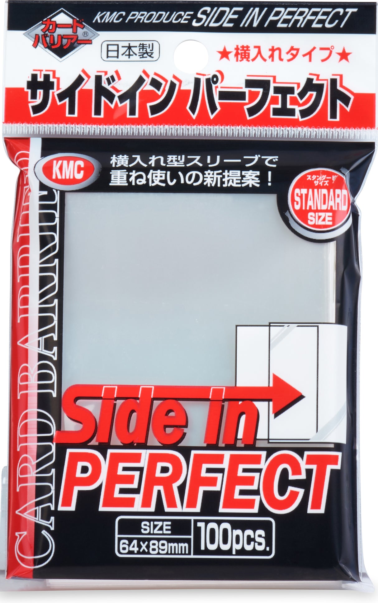KMC PERFECT FIT SIDE-IN CLEAR SLEEVES 100CT