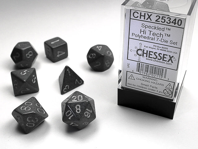 Chessex - CHX 25340 SPECKLED 7-DIE SET HI-TECH