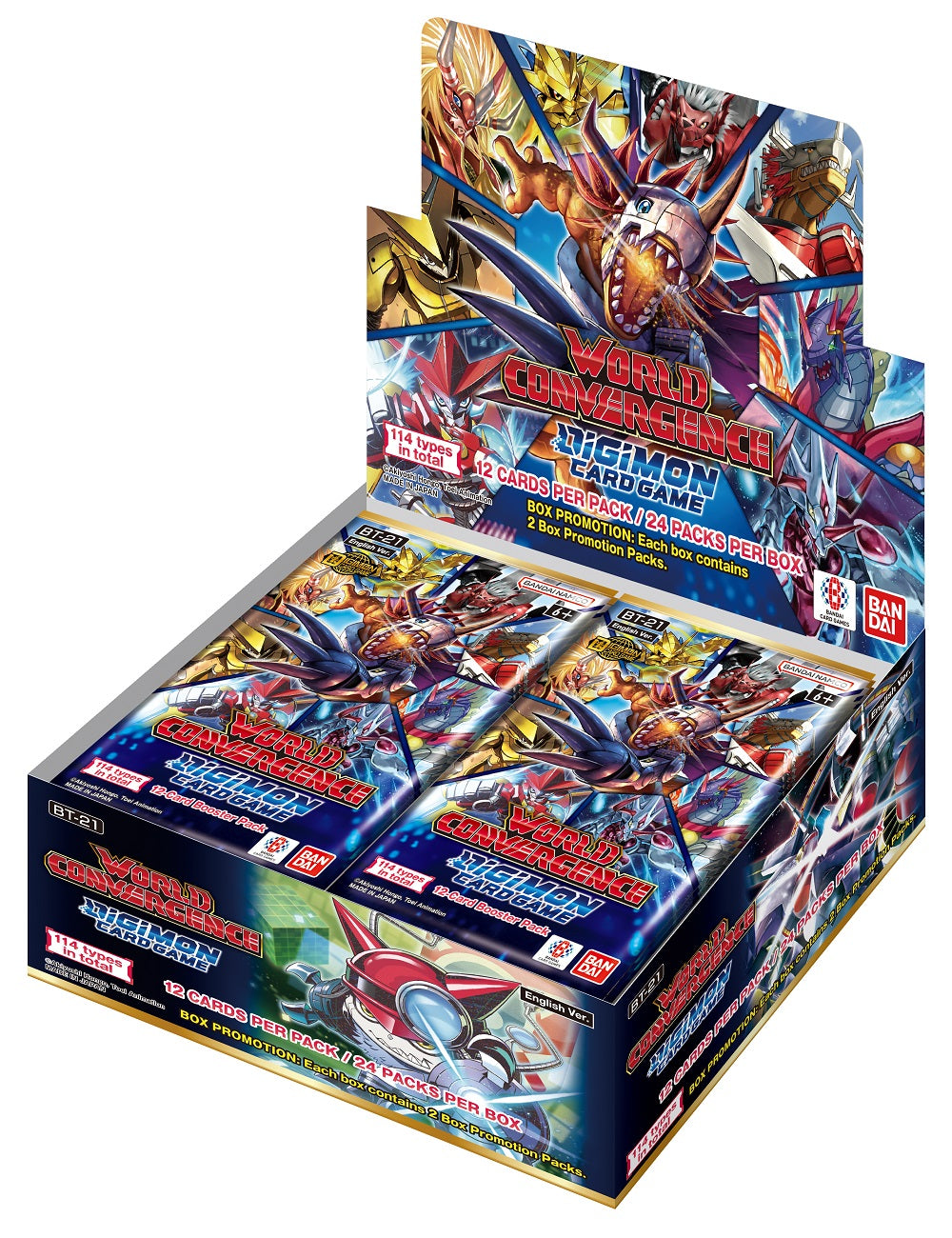 WORLD CONVERGENCE【BT-21】 5box Digimon - World Convergence Booster Box - BT21 – Dungeon