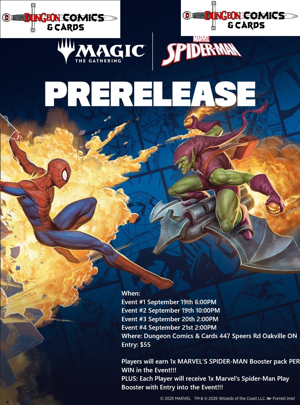 Dungeon Comics & Cards: Marvel's Spider-Man Pre-Release Event Ticket