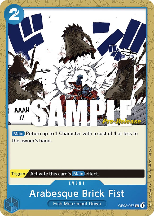 Arabesque Brick Fist [Paramount War Pre-Release Cards] op02-067