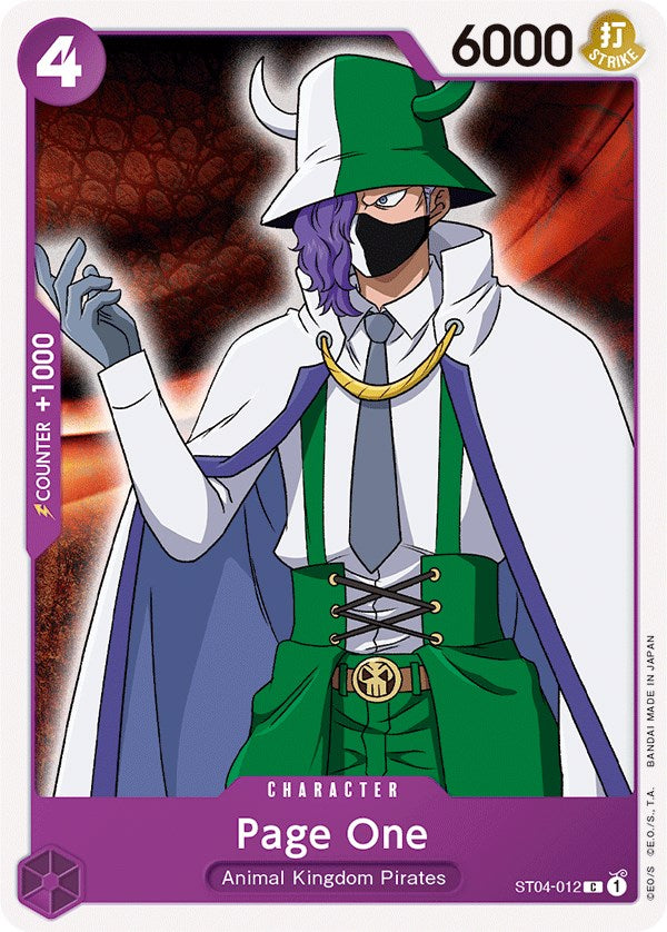 Page One [Starter Deck: Animal Kingdom Pirates] st04-012