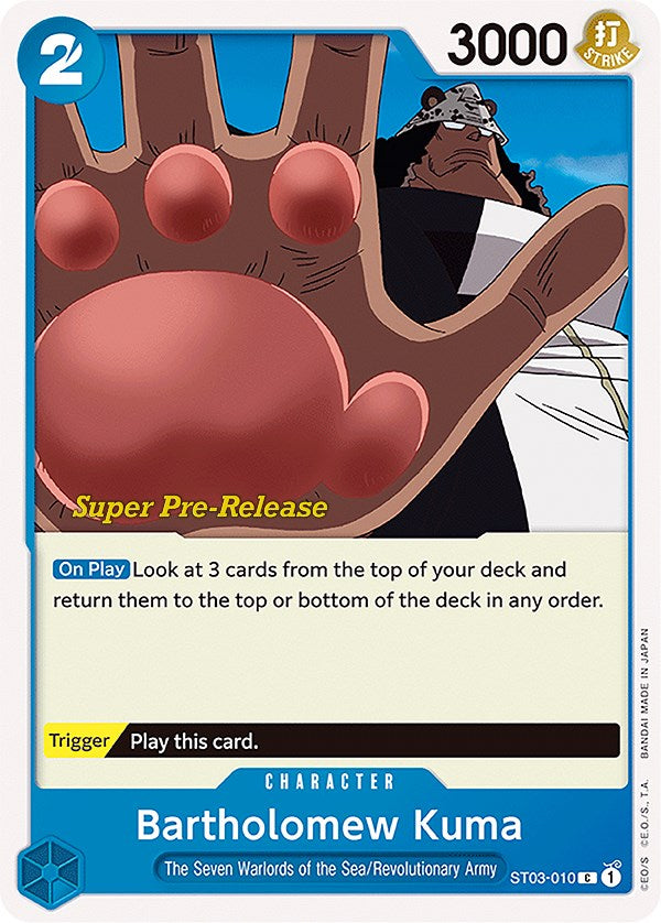 Bartholomew Kuma [Super Pre-Release Starter Deck: The Seven Warlords of the Sea] st03-010