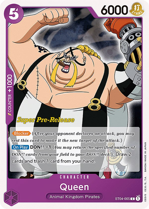 Queen [Super Pre-Release Starter Deck: Animal Kingdom Pirates]  st04-005