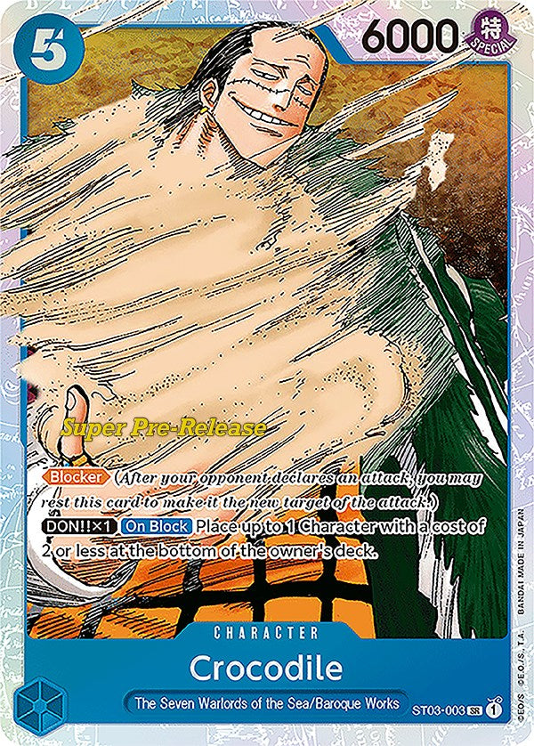 Crocodile st03-003 [Super Pre-Release Starter Deck: The Seven Warlords of the Sea]