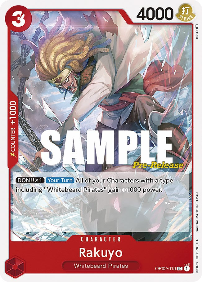 Rakuyo [Paramount War Pre-Release Cards] OP02-019