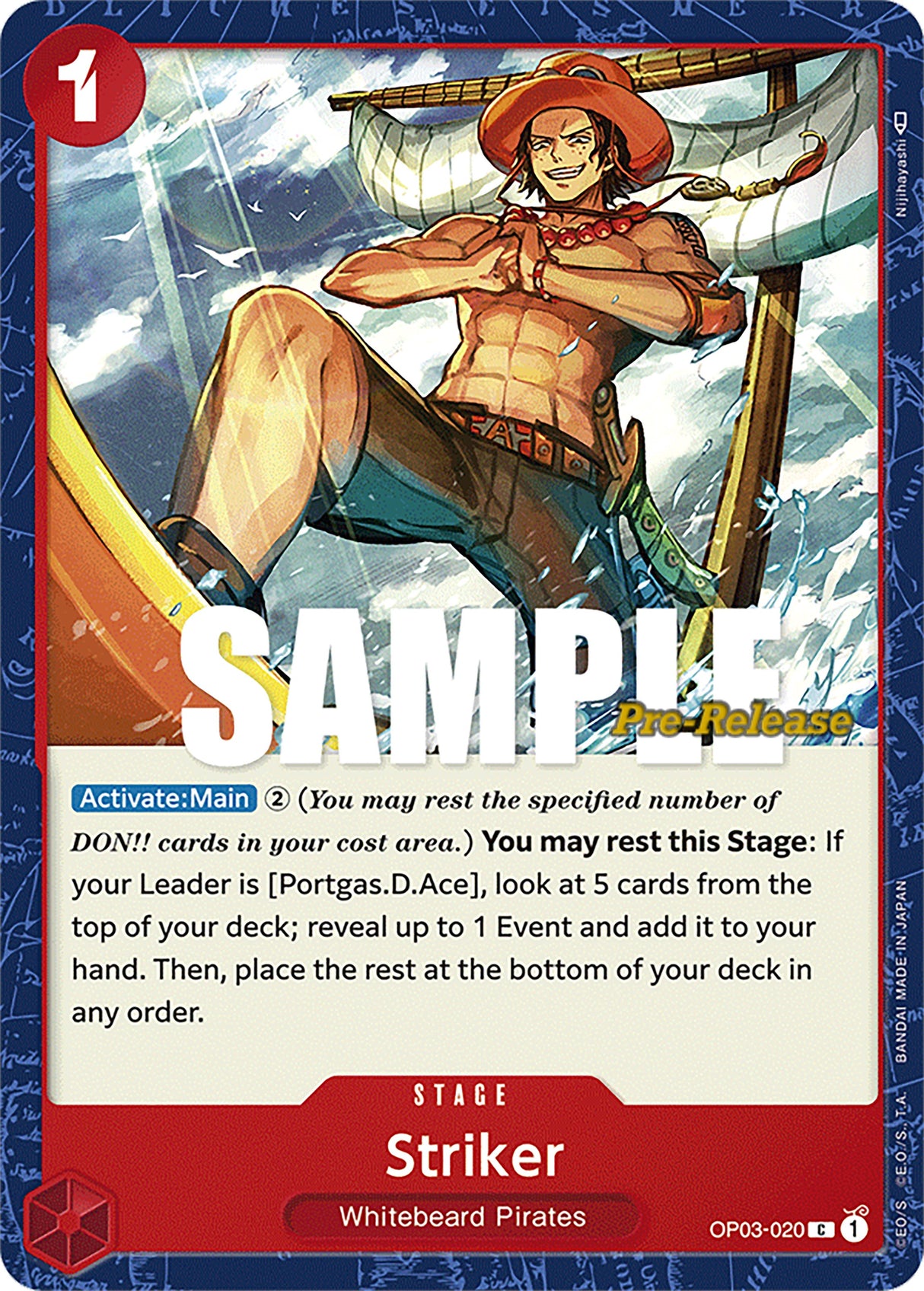 Striker [Pillars of Strength Pre-Release Cards] op03-020