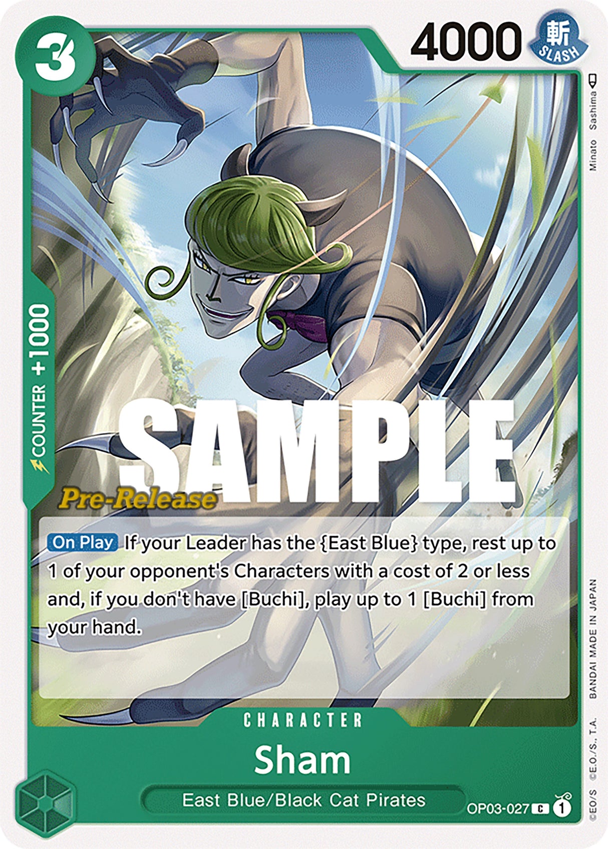Sham [Pillars of Strength Pre-Release Cards] op03-027