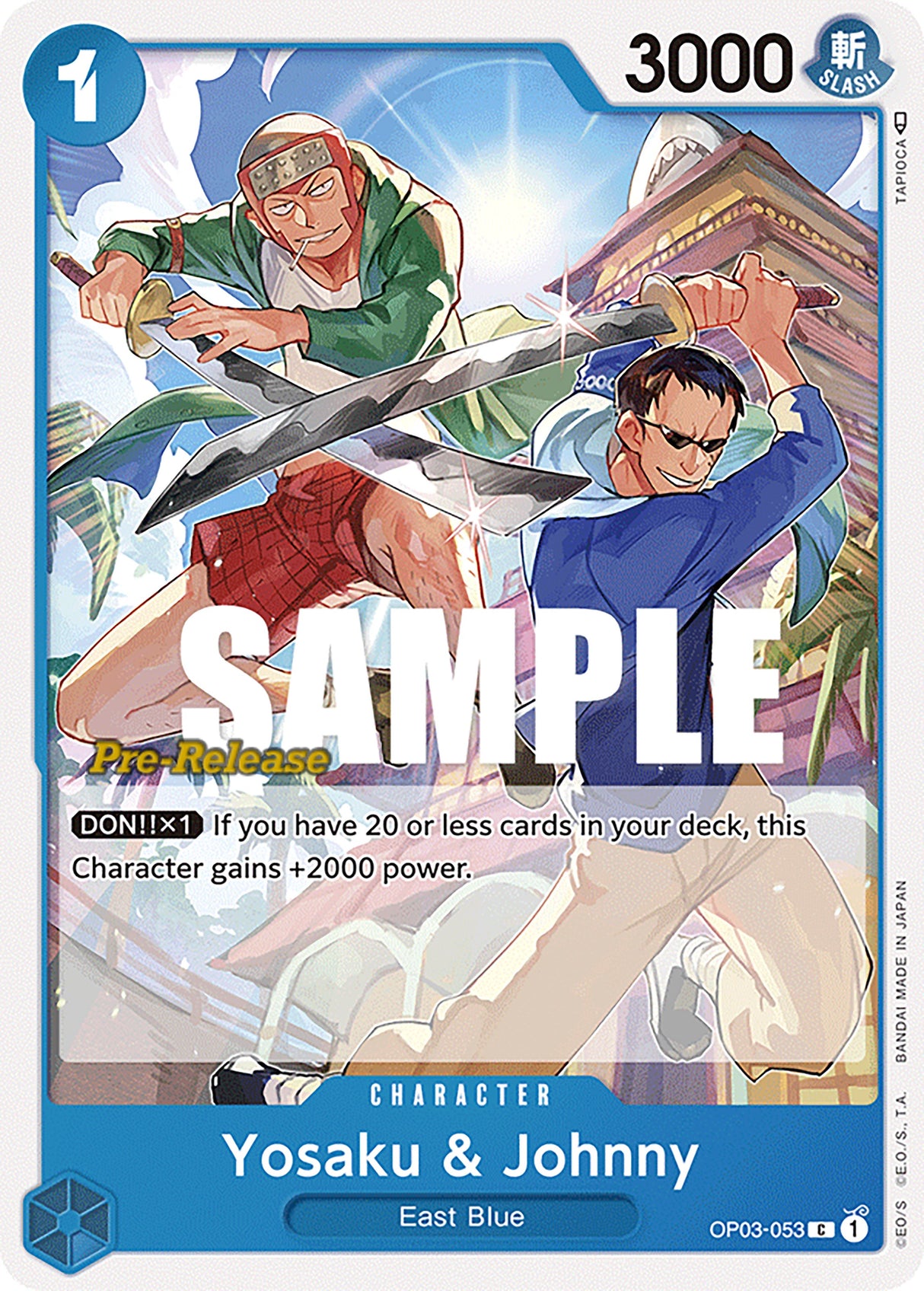 Yosaku & Johnny [Pillars of Strength Pre-Release Cards] op03-053