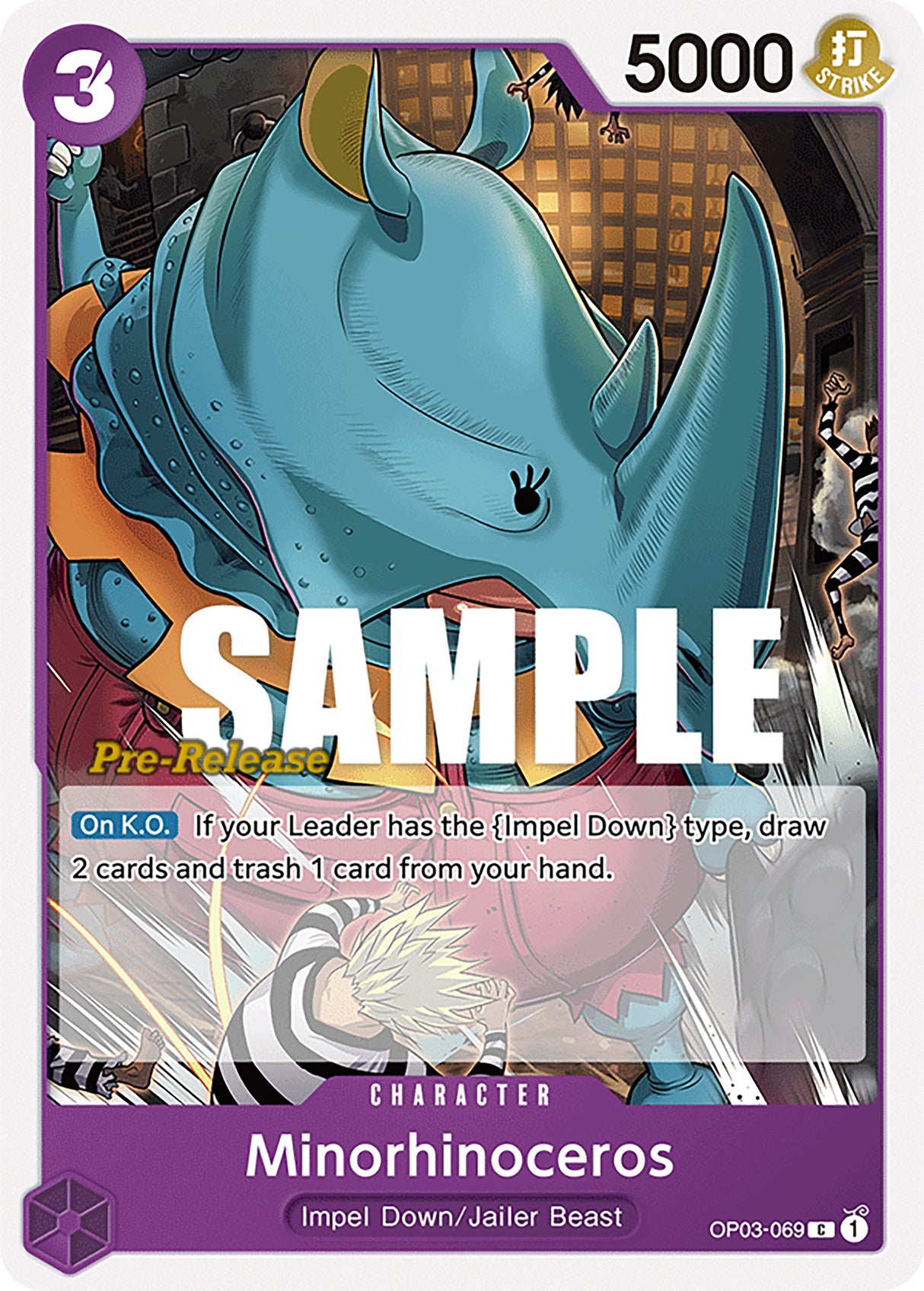 Minorhinoceros [Pillars of Strength Pre-Release Cards] op03-069