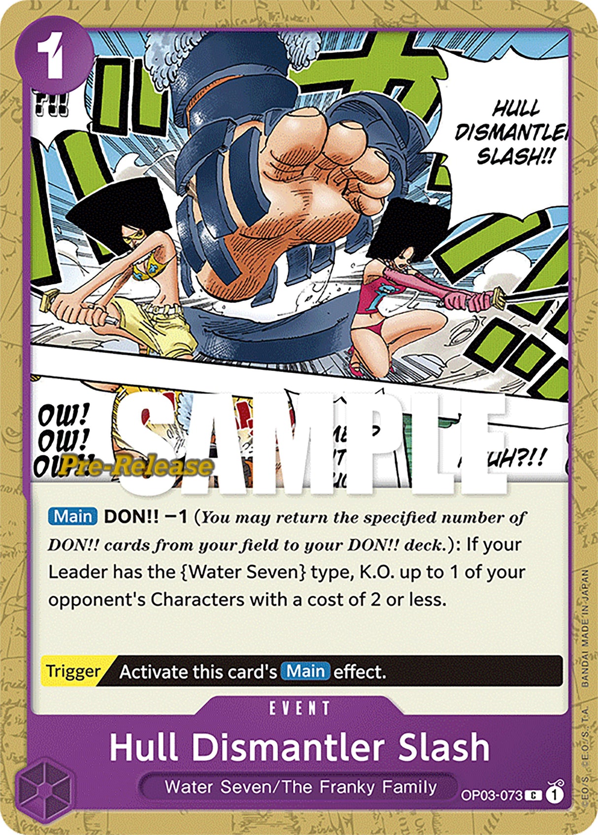 Hull Dismantler Slash [Pillars of Strength Pre-Release Cards] op03-073