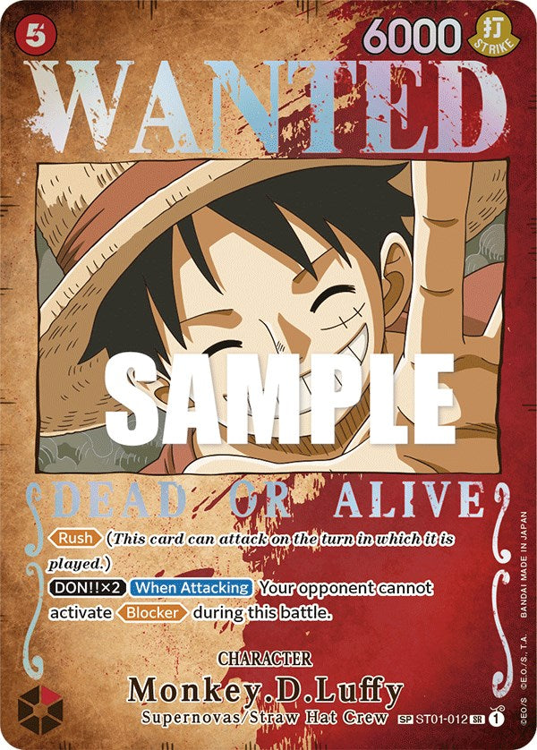 Monkey.D.Luffy (Wanted Poster) [Pillars of Strength] st01-012