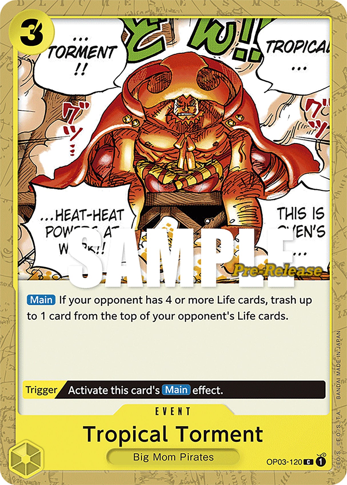 Tropical Torment [Pillars of Strength Pre-Release Cards] op03-120