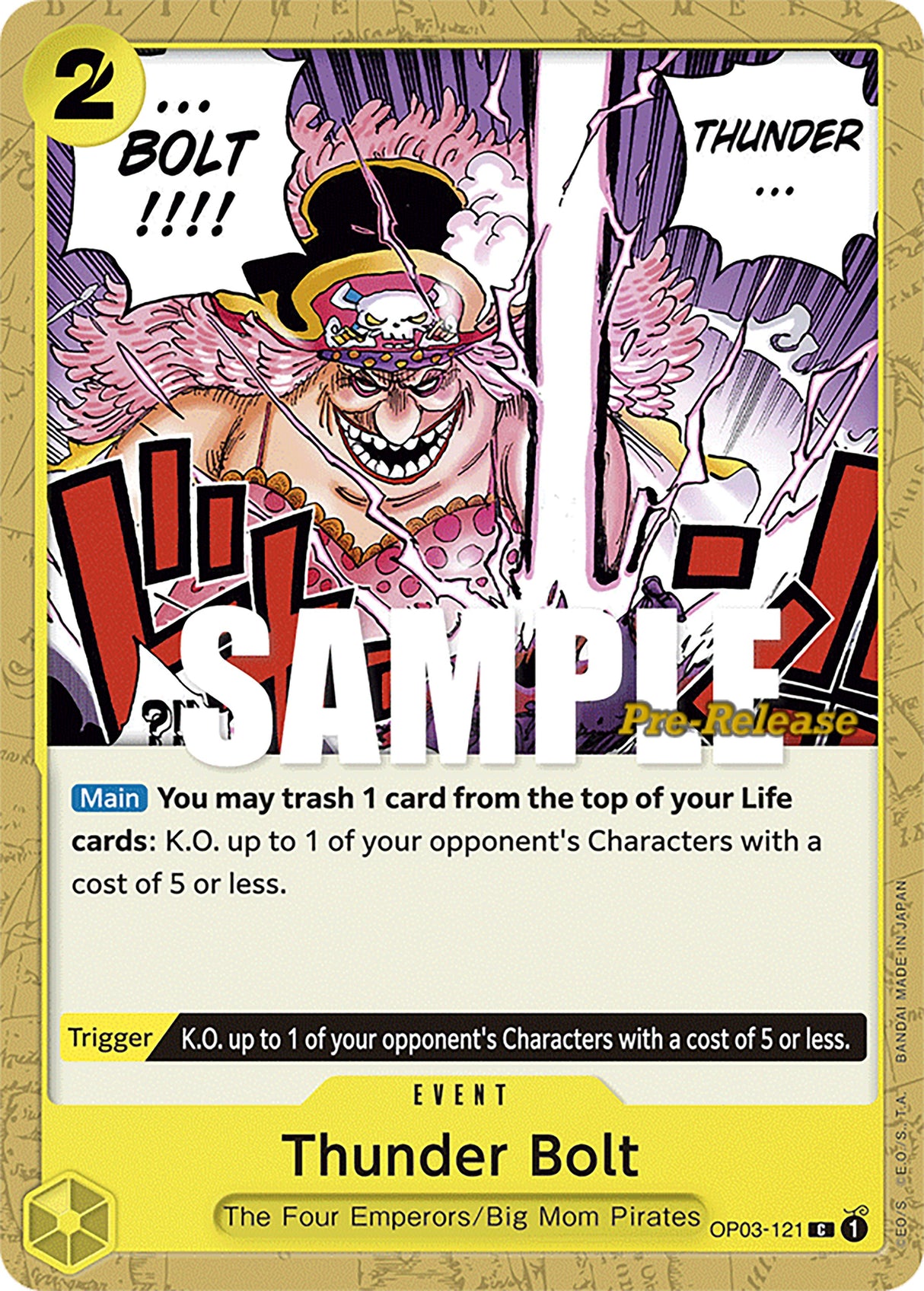 Thunder Bolt [Pillars of Strength Pre-Release Cards] op03-121