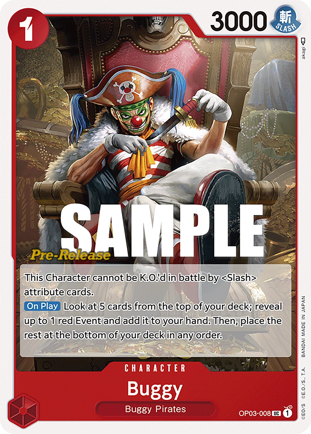 Buggy [Pillars of Strength Pre-Release Cards] op03-008
