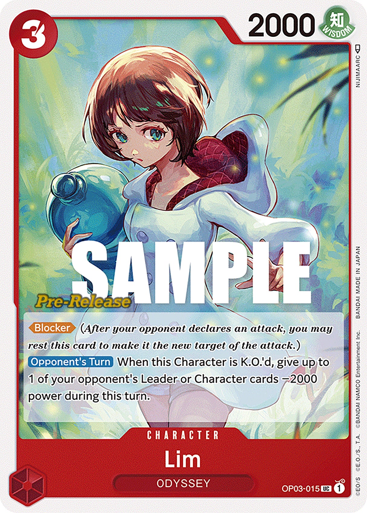 Lim [Pillars of Strength Pre-Release Cards] op03-015