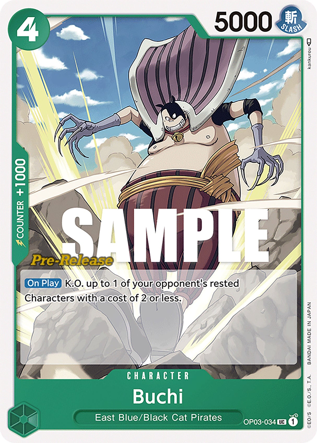 Buchi [Pillars of Strength Pre-Release Cards] op03-034