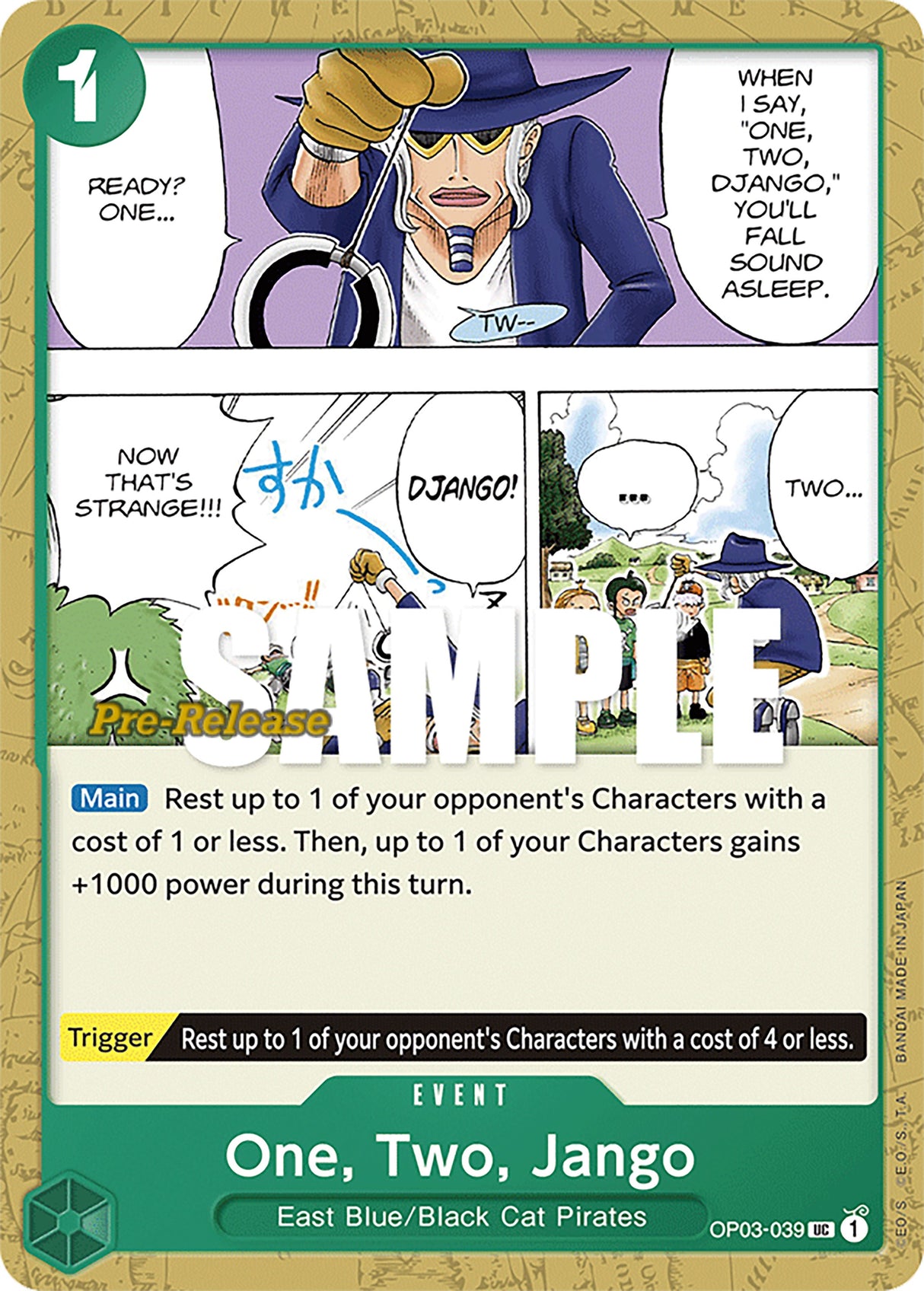 One, Two, Jango [Pillars of Strength Pre-Release Cards] op03-039