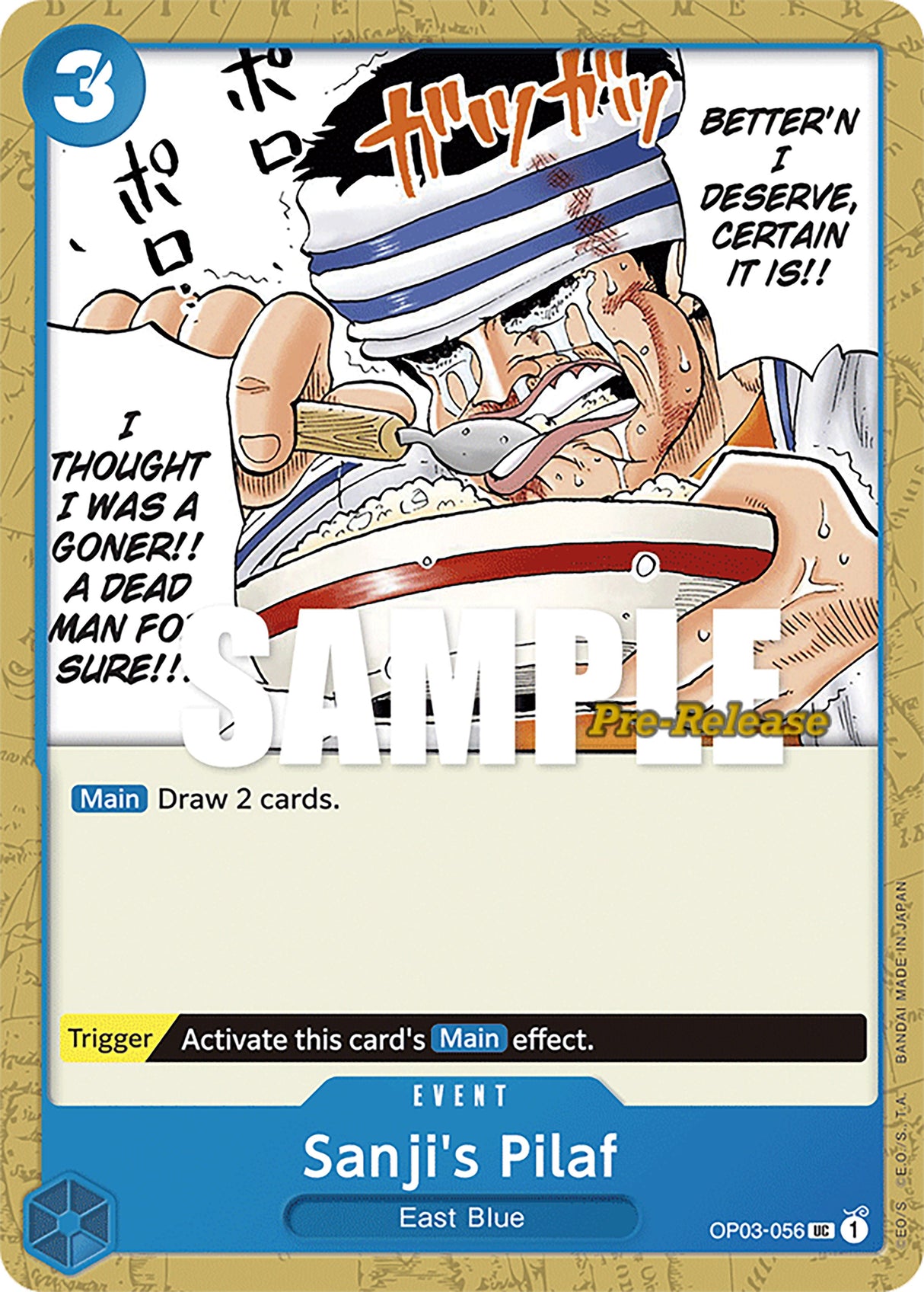 Sanji's Pilaf [Pillars of Strength Pre-Release Cards] op03-056