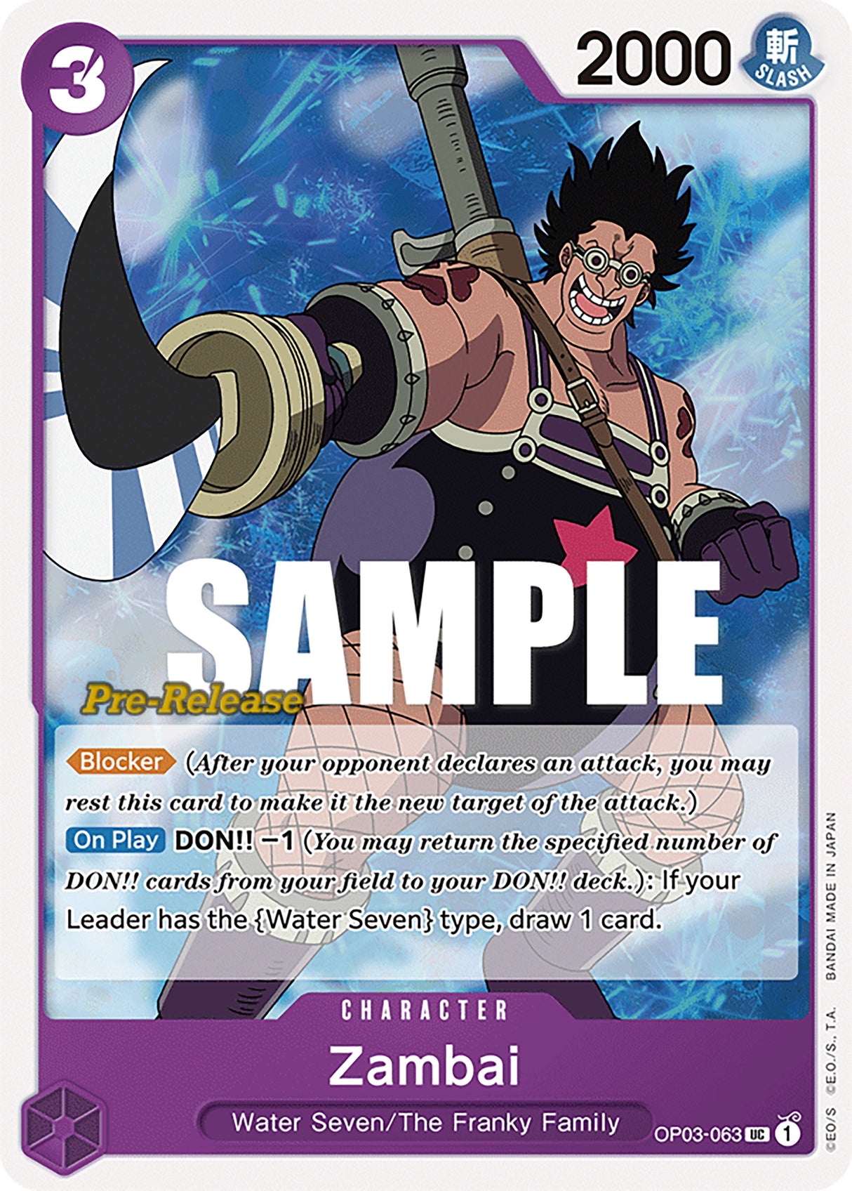 Zambai [Pillars of Strength Pre-Release Cards] op03-063