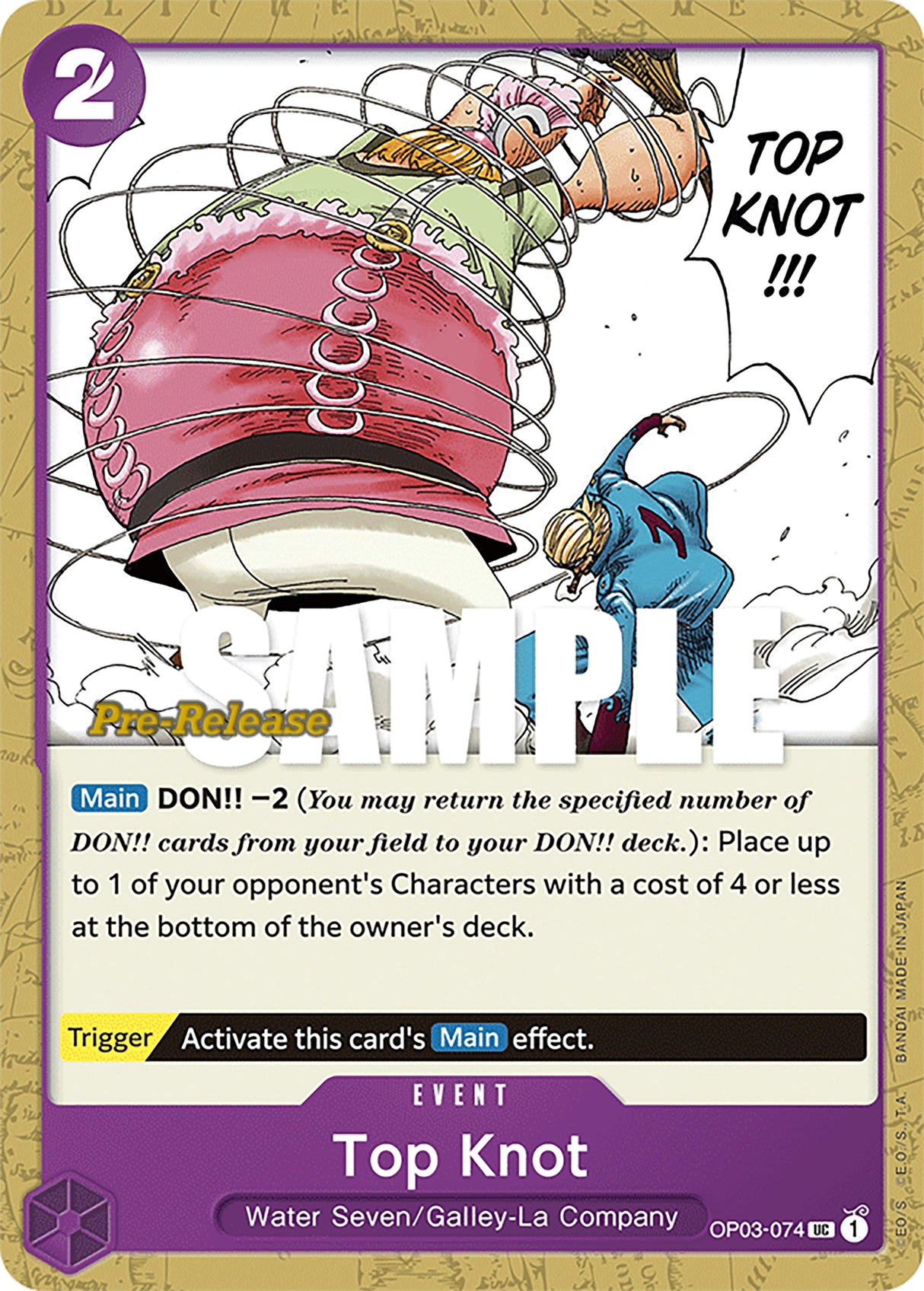 Top Knot [Pillars of Strength Pre-Release Cards] op03-074