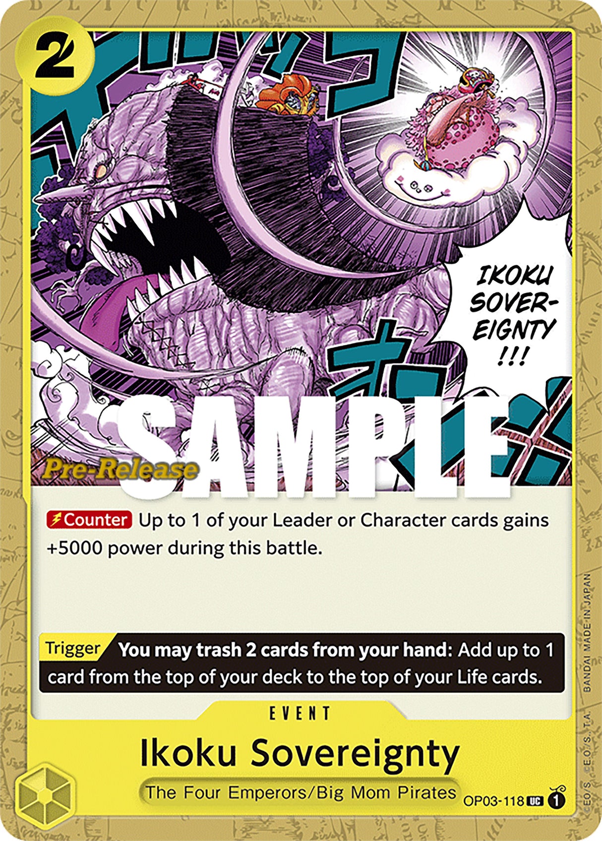 Ikoku Sovereignty [Pillars of Strength Pre-Release Cards] op03-118