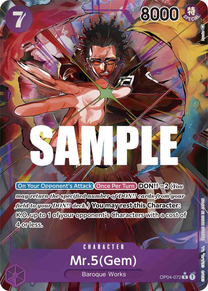 Mr.5(Gem) (Alternate Art) [Kingdoms of Intrigue] op04-072