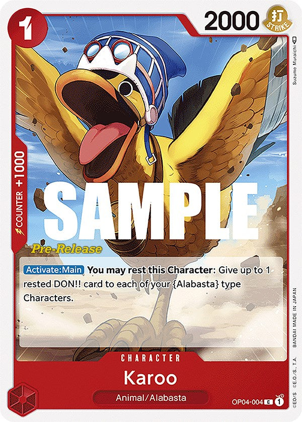 Karoo [Kingdoms of Intrigue Pre-Release Cards] op04-004