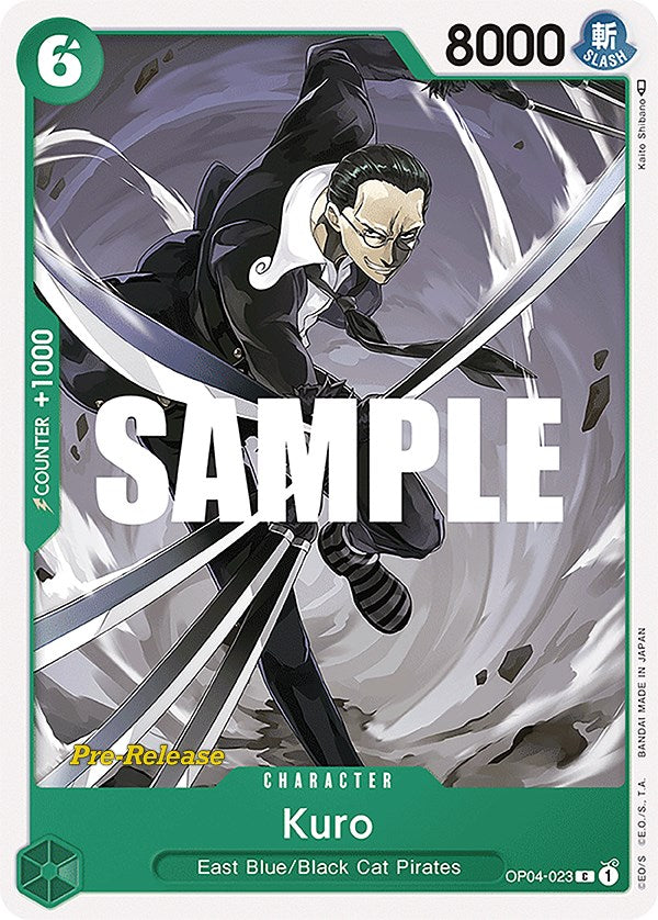 Kuro [Kingdoms of Intrigue Pre-Release Cards] op04-023