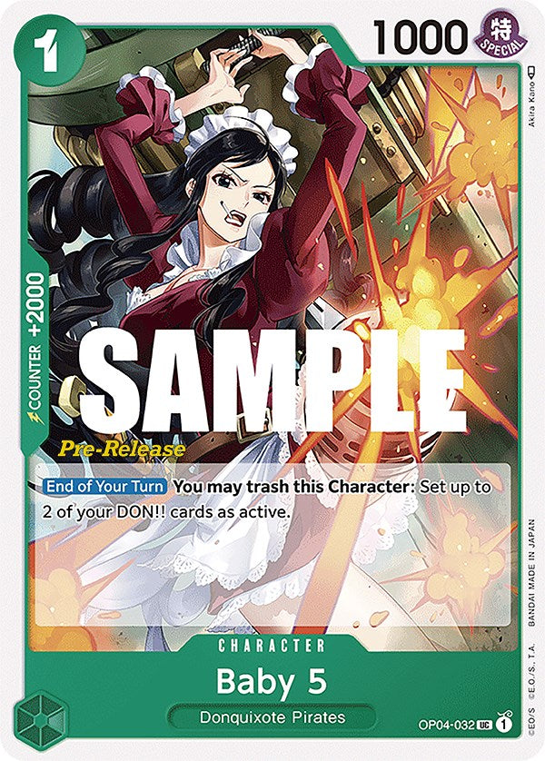 Baby 5 [Kingdoms of Intrigue Pre-Release Cards] op04-032