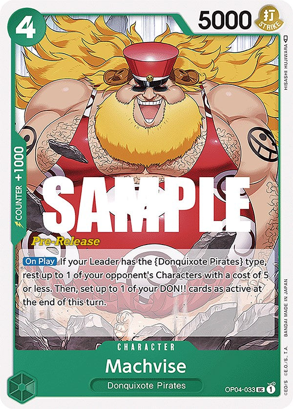 Machvise [Kingdoms of Intrigue Pre-Release Cards] op04-033