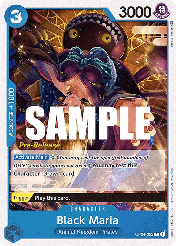 Black Maria [Kingdoms of Intrigue Pre-Release Cards] op04-052