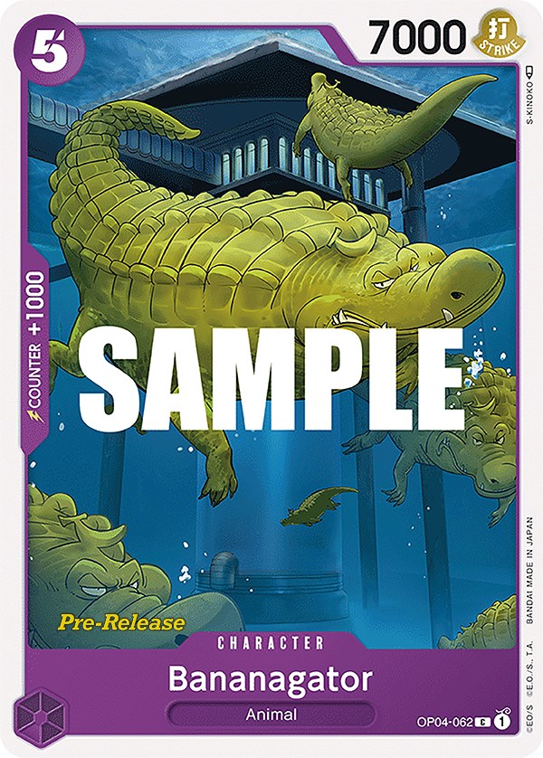 Bananagator [Kingdoms of Intrigue Pre-Release Cards] op04-062