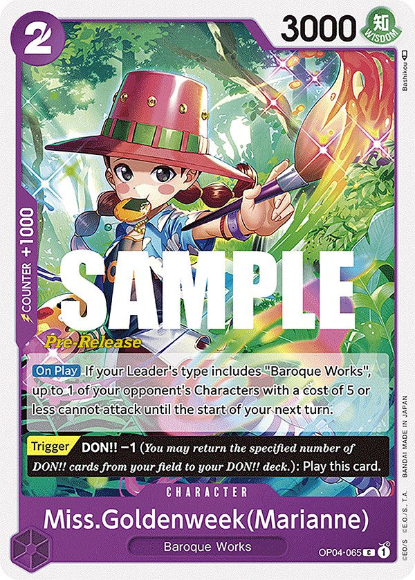 Miss.Goldenweek(Marianne) [Kingdoms of Intrigue Pre-Release Cards] op04-065