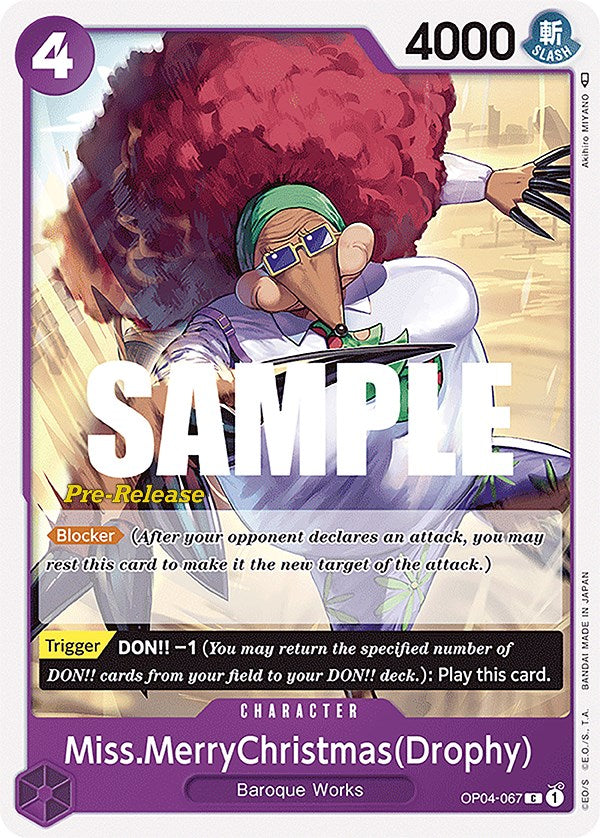 Miss.MerryChristmas(Drophy) [Kingdoms of Intrigue Pre-Release Cards] op04-067