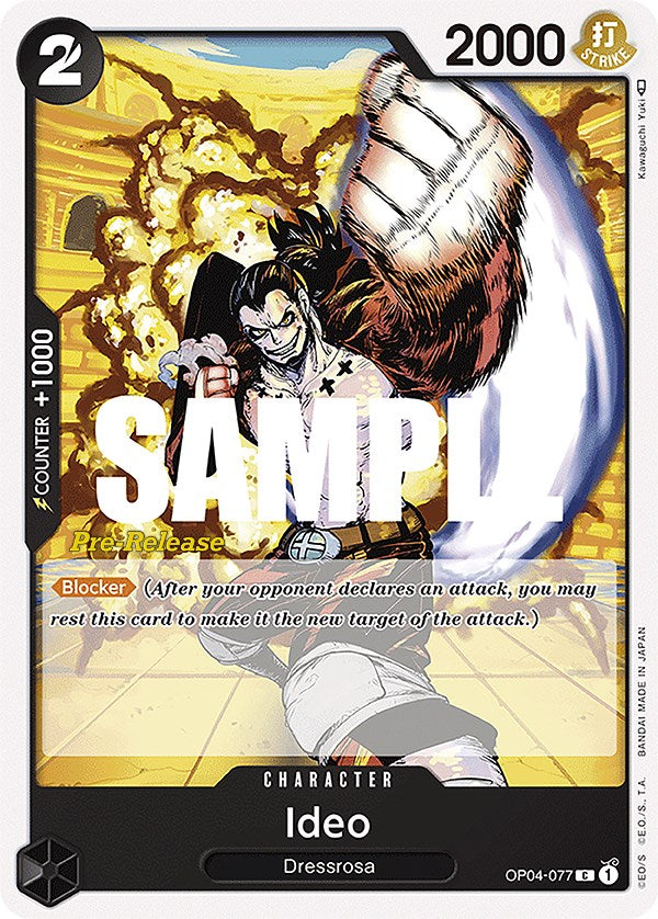 Ideo [Kingdoms of Intrigue Pre-Release Cards] op04-077