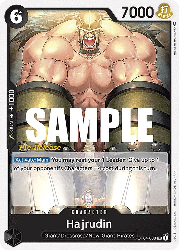 Hajrudin [Kingdoms of Intrigue Pre-Release Cards] op04-088